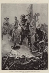 Batallas del ejército británico, Poitiers, la mañana de la batalla, Eduardo el Príncipe Negro despidiéndose del Cardenal de Périgord